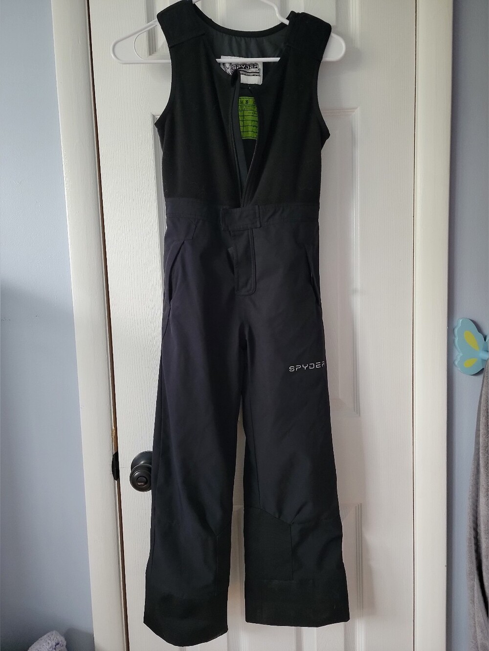 Spyder Black Insulated Ski Bib Pants